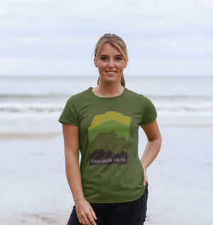 Four Mountains Women's T-shirt - New Green