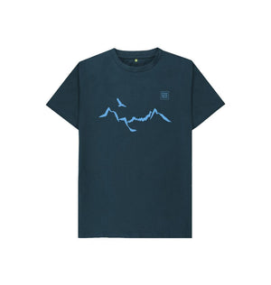 Denim Blue Ladhar Bheinn Kid's T-shirt - Glacier Blue
