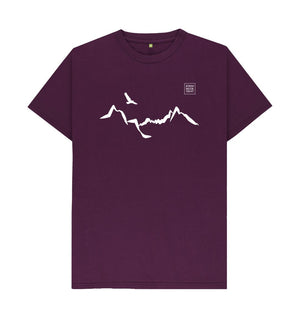 Purple Ladhar Bheinn Men's T-shirt (White)