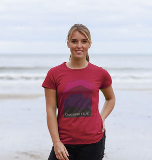 Four Mountains Women's T-shirt - New Red