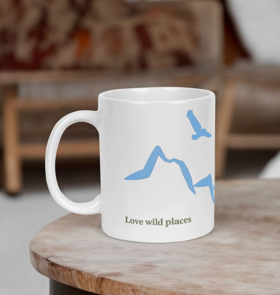 Love wild places mug (Glacier blue)