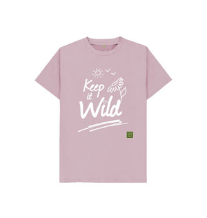 Mauve Keep it Wild Kid's T-shirt - Sun