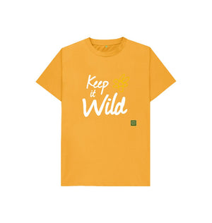 Mustard Keep it Wild Kid's T-shirt - Daisy