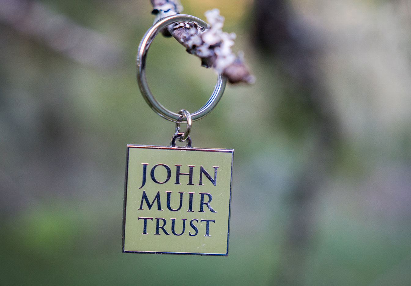 John Muir Trust Logo Enamel Keyring