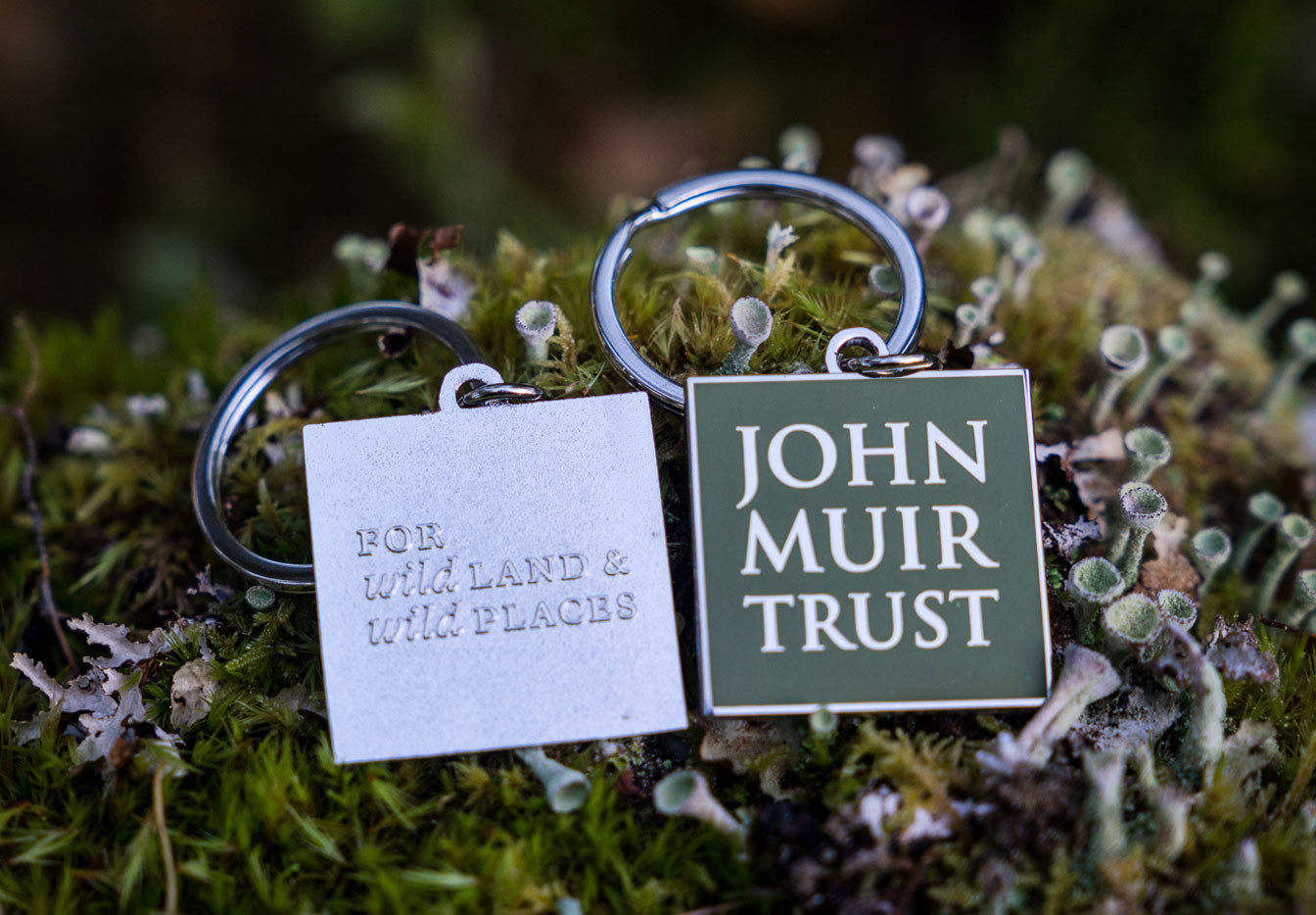 John Muir Trust Logo Enamel Keyring