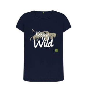 Navy Blue Keep it Wild Women's T-shirt - Ben Nevis