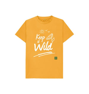 Mustard Keep it Wild Kid's T-shirt - Sun