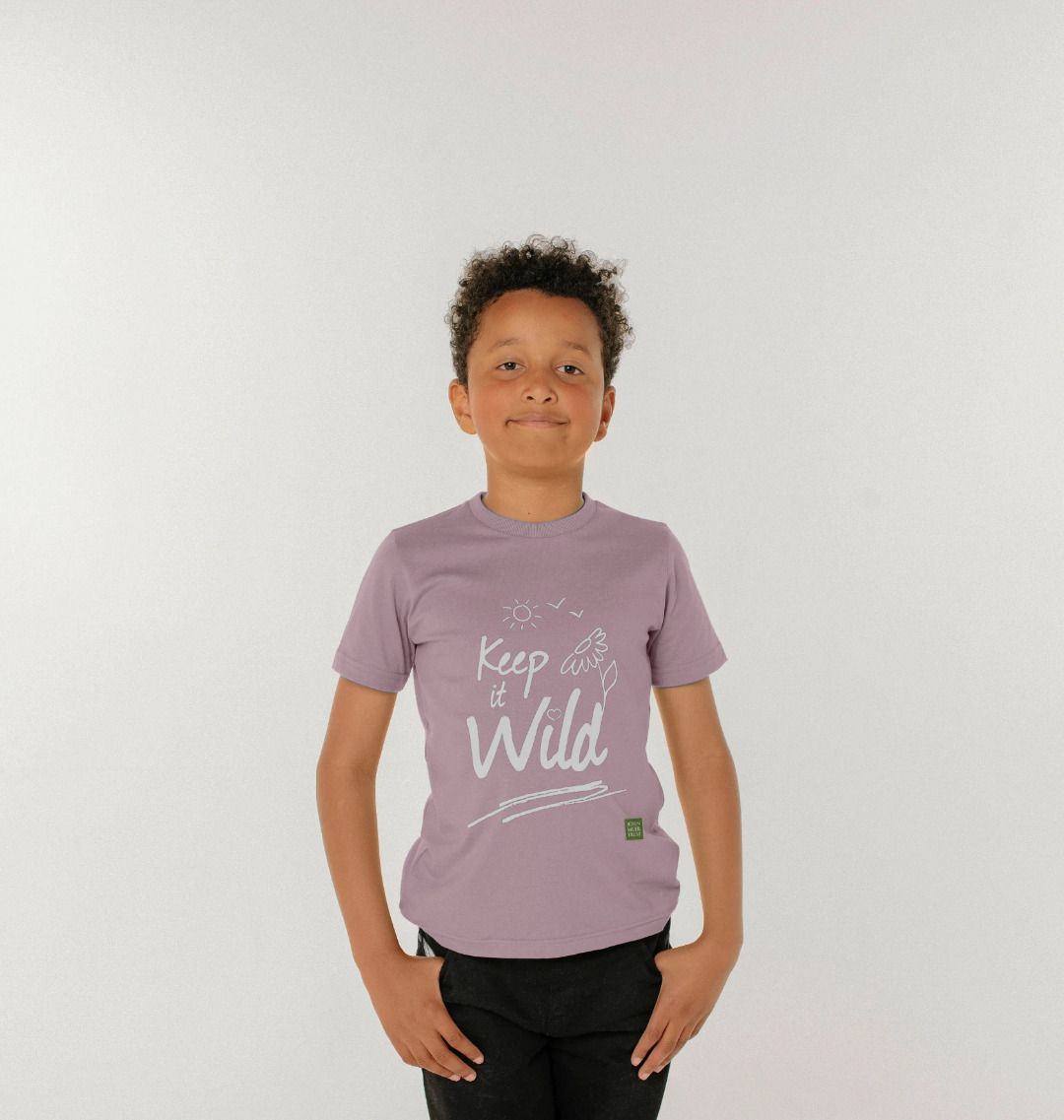 Mauve Keep it Wild T-shirt - Kids Sun